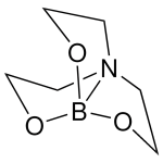 Structure of Triethanolamine borate CAS 283-56-7