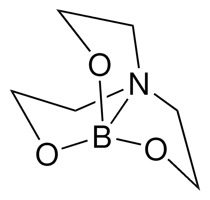 Structure of Triethanolamine borate CAS 283-56-7