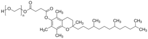Structure of Vitamin E Polyethylene Glycol SuccinateTPGS CAS 9002 96 4 - Vitamin E Polyethylene Glycol Succinate(TPGS) CAS 9002-96-4