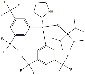 1415760 15 4 1 - (S)-2-[Bis[3,5-bis(trifluoromethyl)phenyl][[trisisopropylsilyl]oxy]methyl]pyrrolidine CAS 1415760-15-4