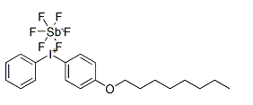 Structure of 4 Octyloxyphenylphenyliodonium hexafluorostibateV CAS 121239 75 6 - 8-PHENYL-1-OCTANOL CAS 10472-97-6