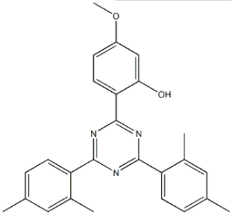 Structure of UV 1166 CAS 1820 28 6 - Terephthalylidene dicamphor sulfonie acid(Mexoryl SX) CAS 90457-82-2