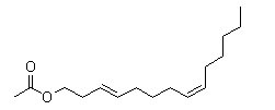 163041 87 0 1 - (E,Z)-3,8-Tetradecadien-1-ol acetate CAS 163041-87-0