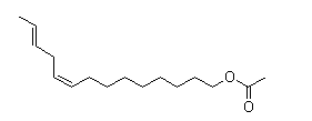 Structure of 9Z,12E-Tetradecadienyl acetate CAS 30507-70-1 9Z,12E-Tetradecadienyl acetate CAS 30507-70-1