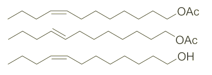 Structure of Z 8 Dodecenyl acetateE 8 Dodecenyl acetateZ 8 Dodecenol CAS WPNA 0001 - 9E-Dodecen-1-ol CAS 35237-62-8