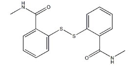 Structure of Dithio 22 bis n methylbenzamide CAS 2527 58 4 - Dithio-2,2-bis (n-methylbenzamide) CAS 2527-58-4