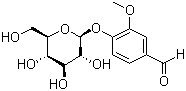 494 08 6 1 - 4-(beta-D-Glucopyranosyloxy)-3-methoxybenzaldehyde CAS 494-08-6