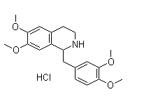 Structure of Tetrahydropapaverine hydrochloride CAS 6429-04-5 Tetrahydropapaverine hydrochloride CAS 6429-04-5