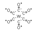 Structure of Tungsten hexacarbonyl CAS 14040 11 0 - Cesium Molybdate CAS 13597-64-3