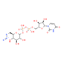 Structure of UDP 6 azido 6 deoxy D Glc.2Na CAS 537039 67 1 - NA2 N-Glycan CAS 71496-53-2