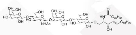 Galb1,4GlcNAcb1,3Galb1,4Glc Ceramide CAS WUNA-0008