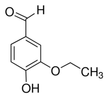 Structure of Ethyl vanillin CAS 121 32 4 - ETHYL ACETATE CAS 141-78-6
