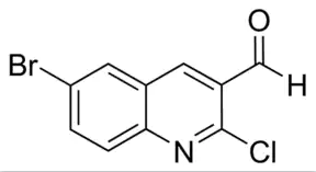 Structure of 2-Chloro-6-bromoquinoline-3-carboxaldehyde CAS 73568-35-1 2-Chloro-6-bromoquinoline-3-carboxaldehyde CAS 73568-35-1