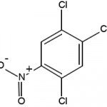 Structure of 2,4,5-Trichloronitrobenzene CAS 89-69-0
