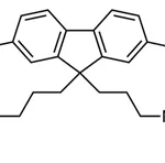 Structure of 2,7-Dibromo-9,9-bis[3-(dimethylamino)propyl]fluorene CAS 673474-73-2