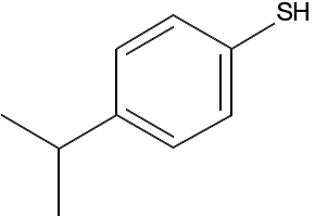 Structure of 4-Isopropylbenzenethiol CAS 4946-14-9 4-Isopropylbenzenethiol CAS 4946-14-9