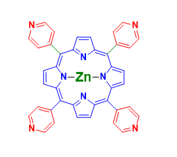 Structure of Zinc(II) meso-tetra(4-pyridyl)porphine CAS 31183-11-6