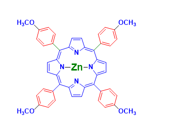 Structure of meso-Tetra(4-methoxyphenyl)porphine CAS 22112-78-3