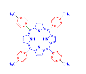 Structure of meso-Tetra(4-methylphenyl)porphine CAS 14527-51-6