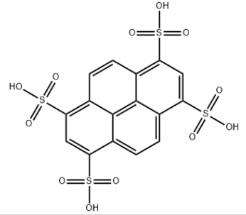 Structure of 1368 Pyrenetetrasulfonic acid CAS 6528 53 6 - 1,3,6,8-Pyrenetetrasulfonic acid CAS 6528-53-6