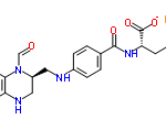 Structure of Sodium levofolinate CAS 1141892-29-6