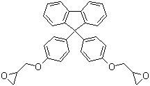 Structure of 99 Bis4 glycidyloxyphenylfluorene CAS 47758 37 2 - Xanthan gum CAS 11138-66-2
