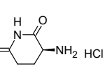Structure of (S)-3-Aminopiperidine-2,6-dione hydrochloride CAS 25181-50-4