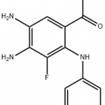 Structure of Methyl 4,5-diaMino-3-fluoro-2-(phenylaMino)benzoate CAS 606144-42-7