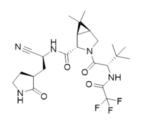 Structure of PF 07321332 CAS 2628280 40 8 - Acid-PEG3-t-butyl ester CAS 1807539-06-5