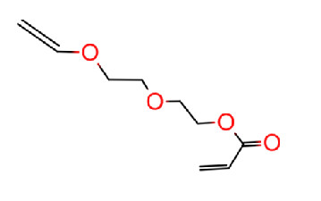 Structure of 2 2 Vinyloxyethoxyethyl Acrylate CAS 86273 46 3 - N,N-Dimethylacrylamide CAS 2680-03-7