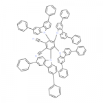 Structure of 3,4,5,6-Tetrakis(3,6-diphenyl-9H-carbazol-9-yl)phthalonitrile CAS 1469707-47-8