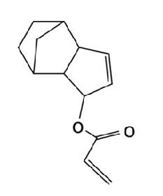 Structure of Dicyclopentadienyl Acrylate CAS 33791 58 1 - N,N-Dimethylacrylamide CAS 2680-03-7