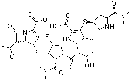 Structure of Meropenem Impurity B CAS 166901 45 7 - Acetamide, 2,2'-oxybis[N,N-bis(2-ethylhexyl)- CAS 669087-46-1