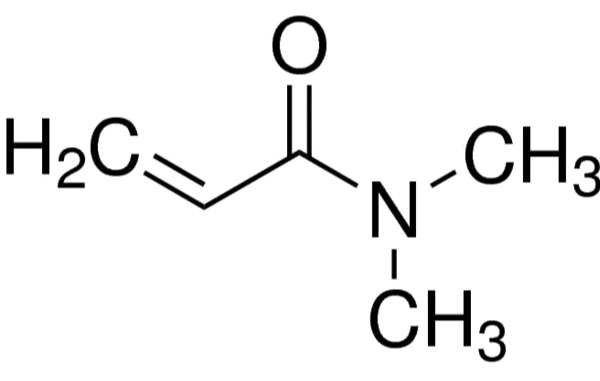 Structure of NN Dimethylacrylamide CAS 2680 03 7 600x381 - N-(1,3-Dimethylbutylidene)-3-(triethoxysilyl)-1-propanamine CAS 116229-43-7