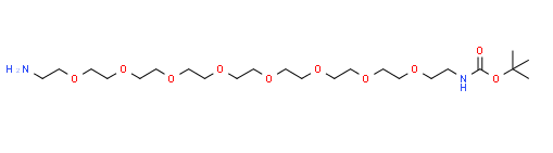 Boc-NH-PEG8-CH2CH2NH2 CAS 1052207-59-6 Structure of Boc NH PEG8 CH2CH2NH2 CAS 1052207 59 6 - Boc-NH-PEG8-CH2CH2NH2 CAS 1052207-59-6