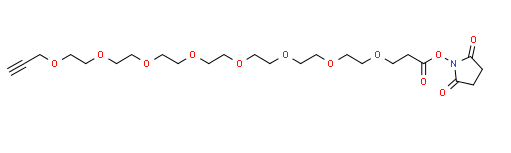 Propargyl-PEG8-NHS ester CAS 2182601-74-5 Structure of Propargyl PEG8 NHS ester CAS 2182601 74 5 - Propargyl-PEG8-NHS ester CAS 2182601-74-5