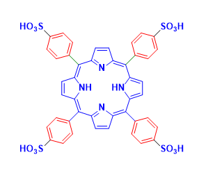 Structure of 5101520 Tetrakis 4 sulfonatophenyl porphine CAS 35218 75 8 - Cesium Fluoride CAS 13400-13-0