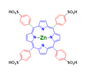 Structure of 5101520 Tetrakis 4 sulfonatophenyl porphine ZnII CAS 56047 87 1 - Cesium Fluoride CAS 13400-13-0