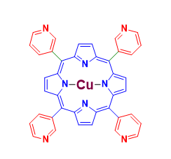 Structure of meso-Tetra (3-pyridyl) porphine-Cu(<span class="caps">II</span>) <span class="caps">CAS</span> <span class="caps">WENA-0205</span> Structure of meso-Tetra (3-pyridyl) porphine-Cu(II) CAS WENA-0205