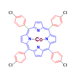 Structure of meso Tetra 4 chlorophenyl porphyrin CoII CAS 55915 17 8 - 4,4',4'',4'''-(1,4-Phenylenebis(azanetriyl))tetrabenzaldehyde CAS 854938-59-3