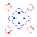 Structure of meso Tetra3 pyridylporphine CAS 40882 83 5 150x150 - Acid-PEG3-t-butyl ester CAS 1807539-06-5