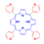 Structure of meso-Tetra(3-pyridyl)porphine CAS 40882-83-5