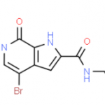 Structure of 4-bromo-N-ethyl-6,7-dihydro-6-methyl-7-oxo-1H-Pyrrolo[2,3-c]pyridine-2-carboxamide CAS 1628864-79-8
