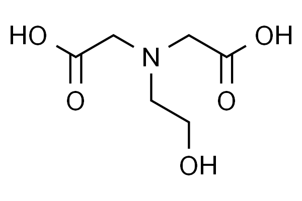 Structure of N 2 Hydroxyethyliminodiacetic acid CAS 93 62 9 600x400 - Adenosine 5'-diphosphate bis(cyclohexylammonium ) salt CAS 102029-87-8
