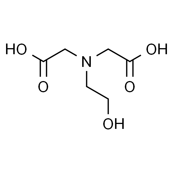 Structure of N-(2-Hydroxyethyl)iminodiacetic acid CAS 93-62-9