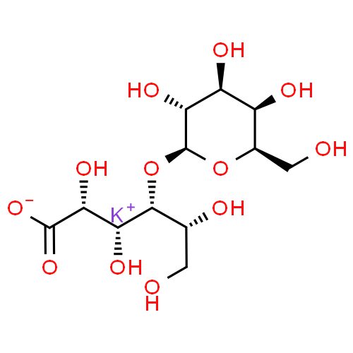 Structure of Potassium Lactobionate CAS 69313-67-3