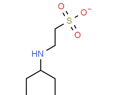 Structure of Sodium 2 cyclohexylaminoethanesulfonate CAS 3076 05 9 500x400 - Adenosine 5'-diphosphate bis(cyclohexylammonium ) salt CAS 102029-87-8