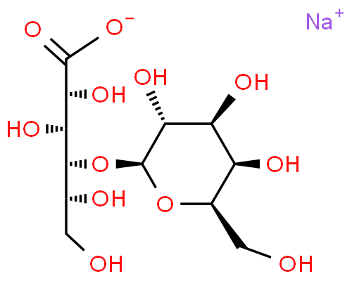 Structure of Sodium lactobionate CAS 27297 39 8 500x400 - Sodium lactobionate CAS 27297-39-8