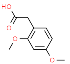 Structure of 2,4-Dimethoxyphenylaceticacid CAS 6496-89-5