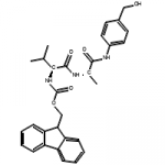 Structure of Fmoc Val Ala PAB OH CAS 1394238 91 5 150x150 - Custom Amino Acids and Peptides